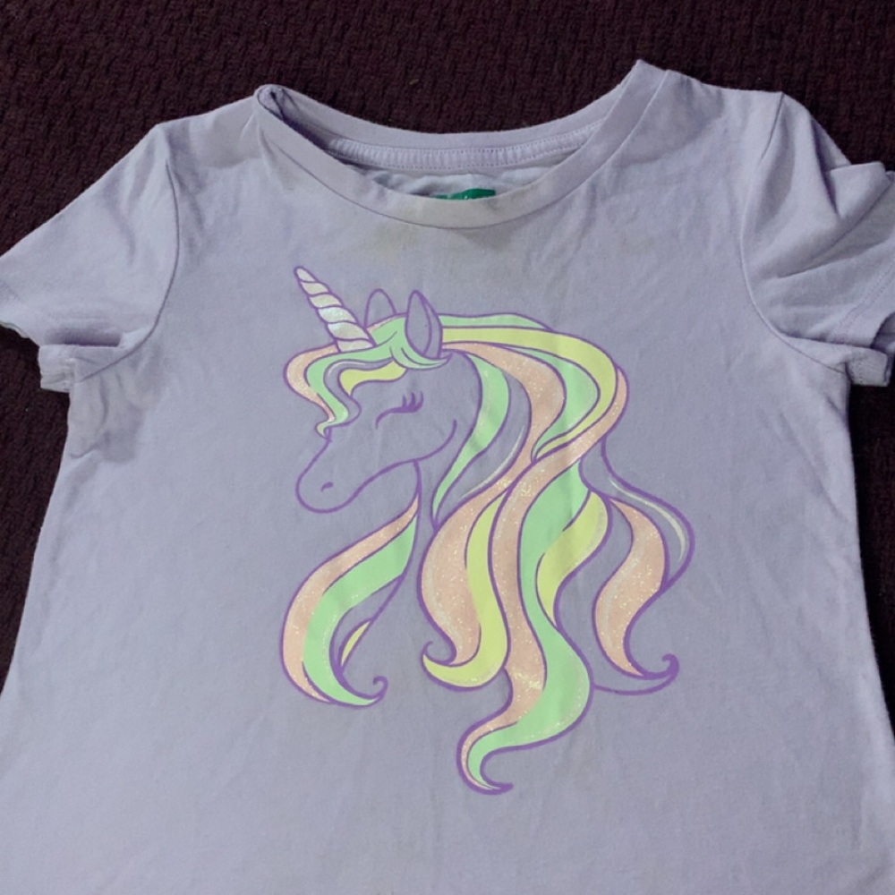 Magical Unicorn Kids Tee - Lavender
